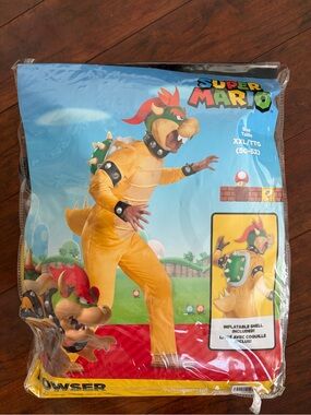 Nintendo Bowser Kids Costume - Yellow with Green & Red Accents